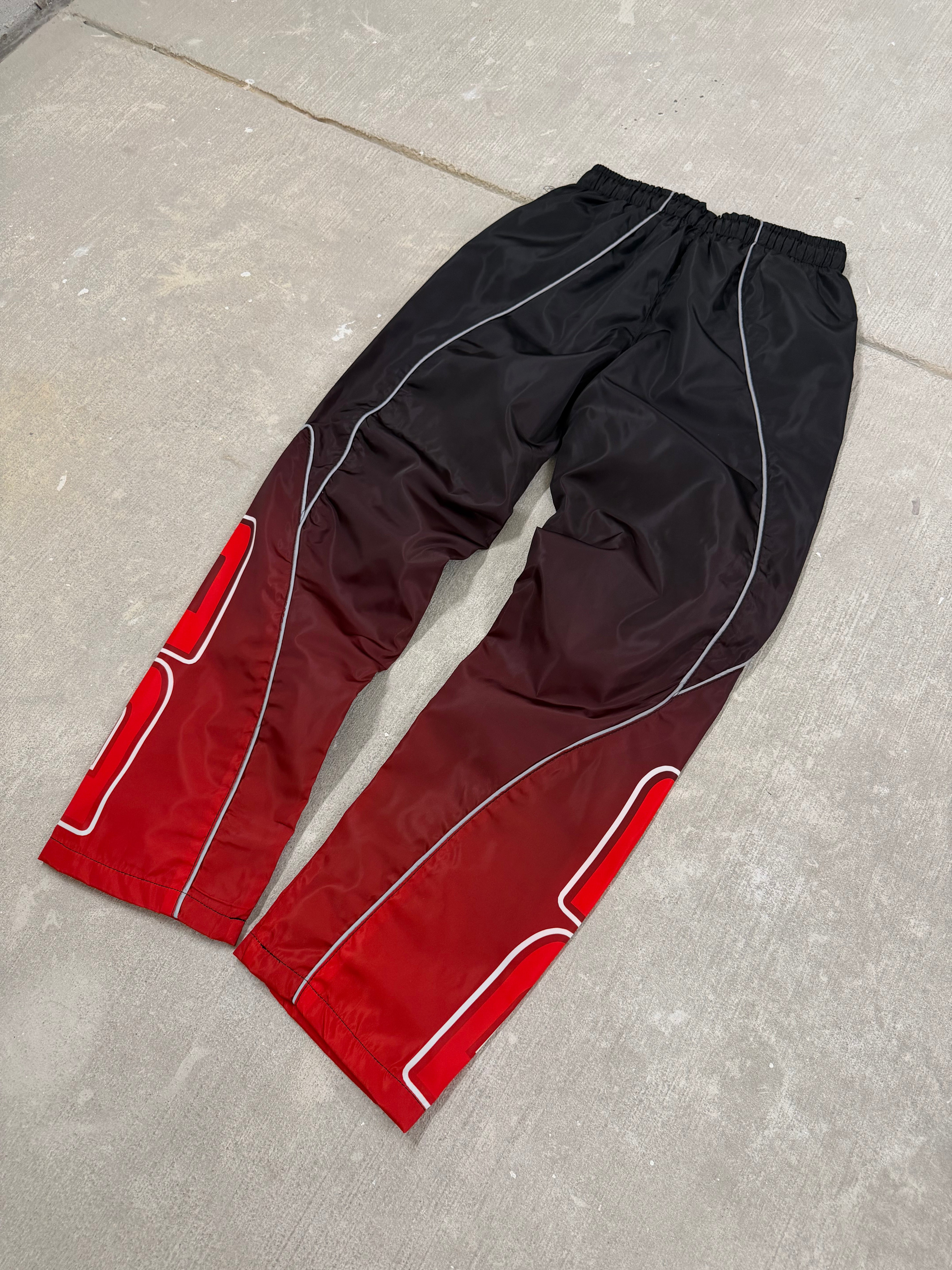 'Black Cherry' Half-Zip Nylon Wind Breaker Set