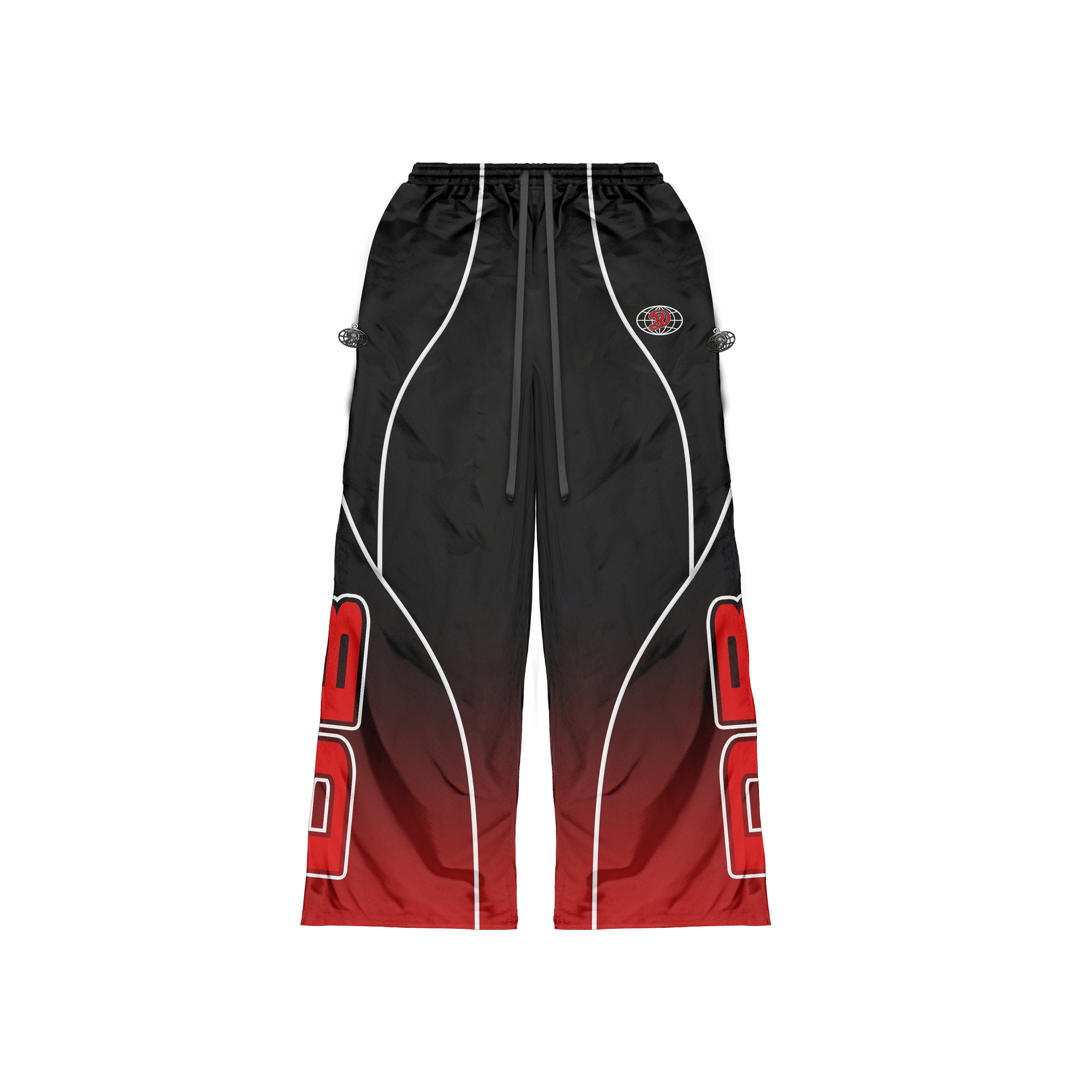 'Black Cherry' Half-Zip Nylon Wind Breaker Set