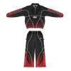 'Black Cherry' Half-Zip Nylon Wind Breaker Set