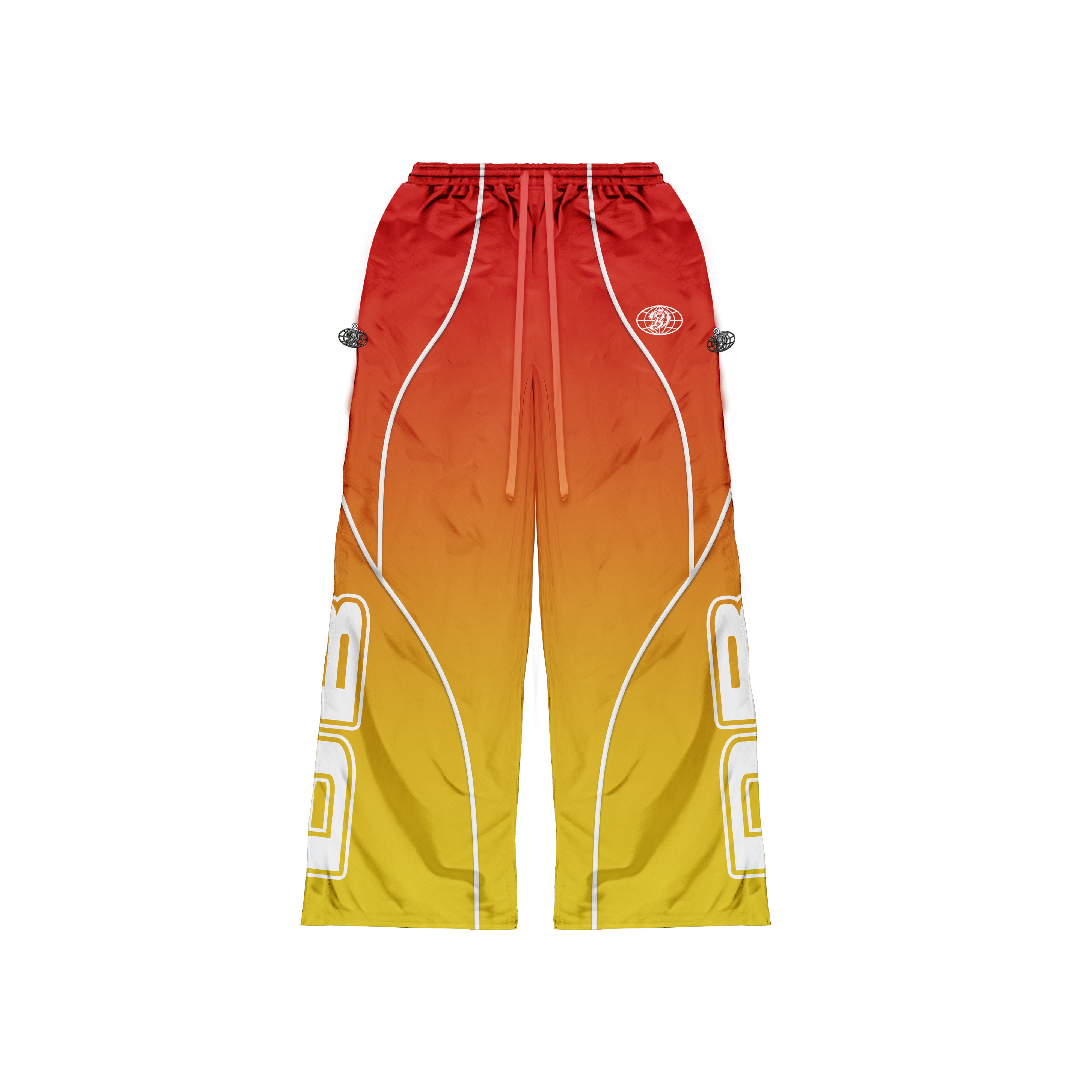 `Lava Lush' Half-Zip Nylon Wind Breaker Set